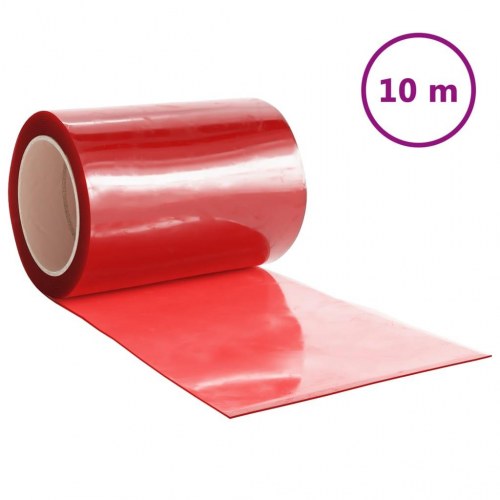 Bændelgardin PVC 10 m - rød, 200 mm x 2,6 mm