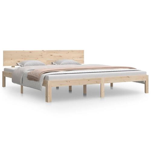 Sengeramme 180x200 cm massivt fyrretræ