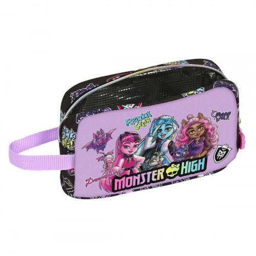 Termisk morgenmadsholder Monster High - sort/lilla 21,5 × 12 × 6,5 cm