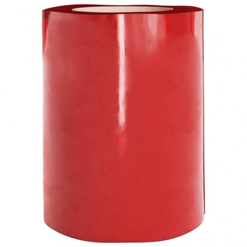 Bændelgardin i PVC 300 mm x 2,6 mm 25 m - rød