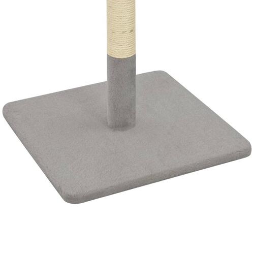 Kradsetræ til katte 40 x 40 x 80 cm sisal grå