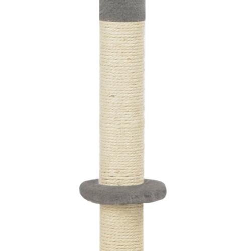 Kradsetræ til katte 40 x 40 x 80 cm sisal grå