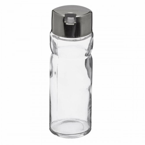 Secret de Gourmet saltbøsse-sæt med låg - glas og rustfrit stål, gennemsigtig