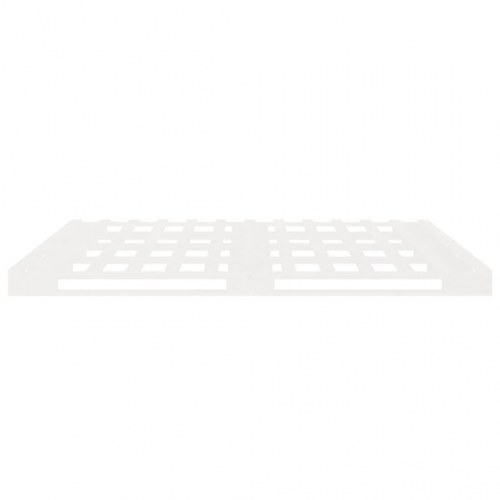 Sengeramme uden madras 135x190 cm massivt fyrretræ hvid