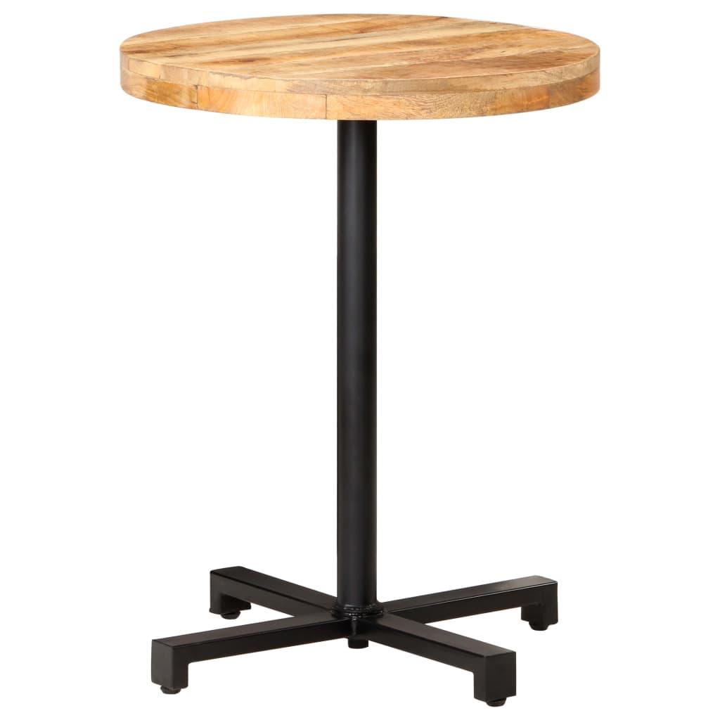 Bistrobord Ø60x75 cm rund ru mangotræ