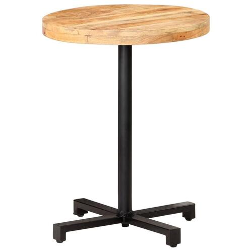 Bistrobord Ø60x75 cm rund ru mangotræ