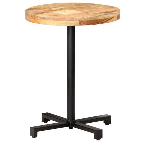 Bistrobord Ø60x75 cm rund ru mangotræ
