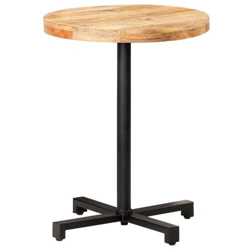 Bistrobord Ø60x75 cm rund ru mangotræ