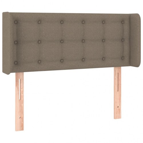 Sengegavl med LED-lys 93 x 16 x 78/88 cm - gråbrun