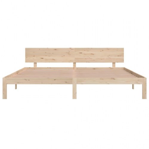 Sengeramme 200 x 200 cm i massivt fyrretræ