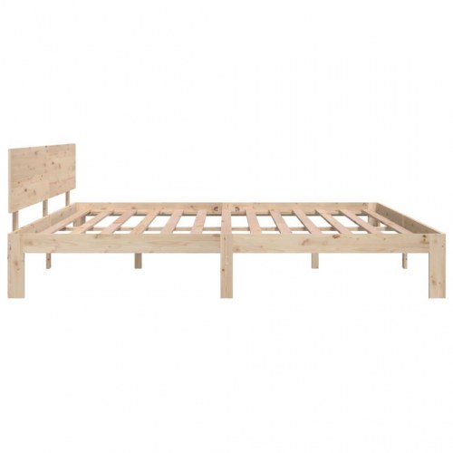 Sengeramme 200 x 200 cm i massivt fyrretræ