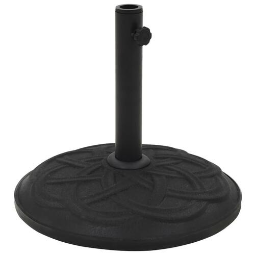 Parasolfod beton 15 kg rund sort