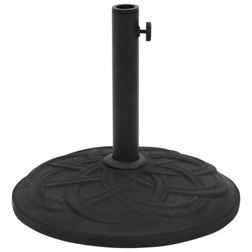 Parasolfod beton 15 kg rund sort