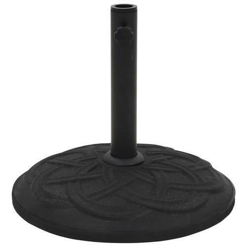 Parasolfod beton 15 kg rund sort