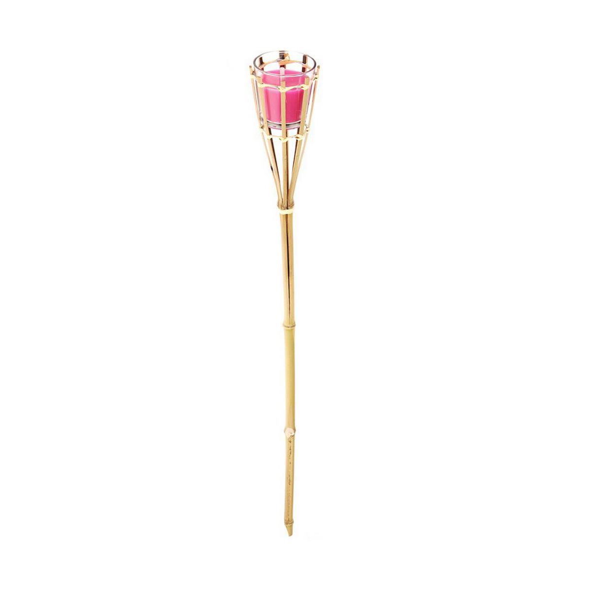 Solcellefakkel Progarden - anti myg, brun krystal, 7,5 × 76 cm