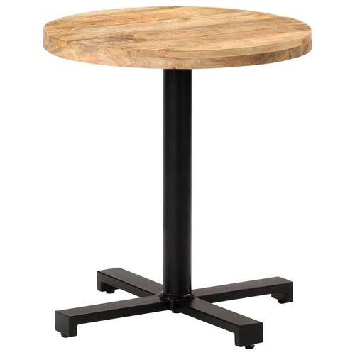 Bistrobord Ø70x75 cm rund ru mangotræ