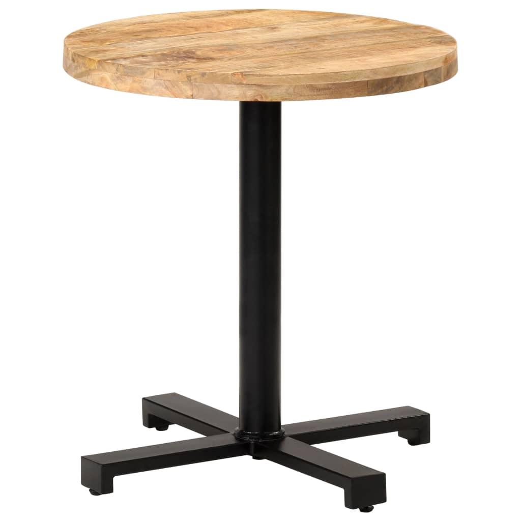 Bistrobord Ø70x75 cm rund ru mangotræ