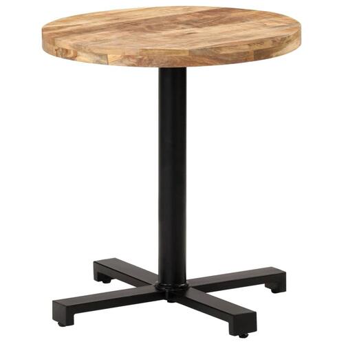 Bistrobord Ø70x75 cm rund ru mangotræ