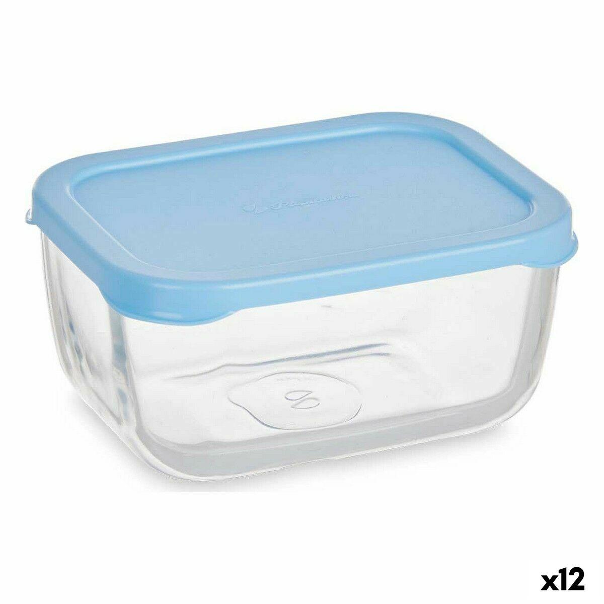 Madkasse Snow 420 Ml Blå Gennemsigtig Glas Polyetylen 12 Enheder