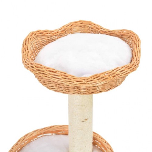 Kradsetræ til katte i naturligt piletræ med sisal - 94 cm