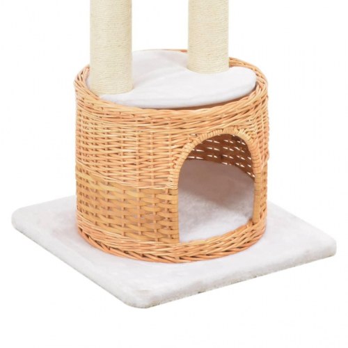 Kradsetræ til katte i naturligt piletræ med sisal - 94 cm