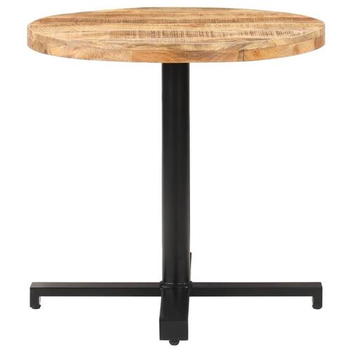 Bistrobord Ø80x75 cm rund ru mangotræ