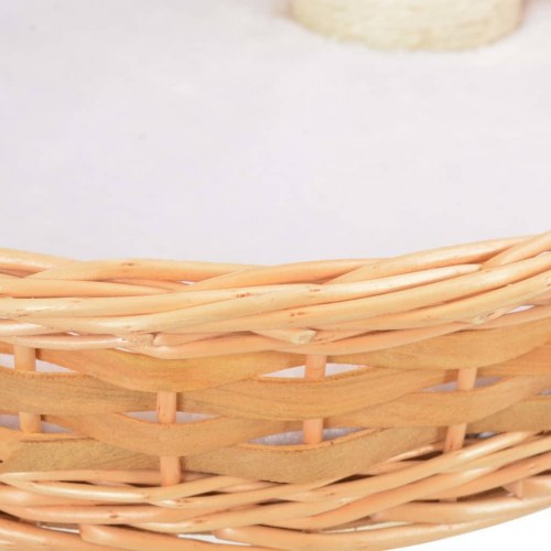Kradsetræ til katte i naturligt piletræ med sisal - 94 cm