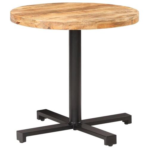 Bistrobord Ø80x75 cm rund ru mangotræ