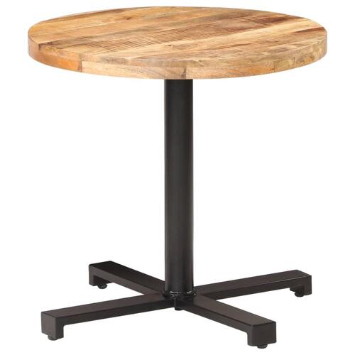 Bistrobord Ø80x75 cm rund ru mangotræ