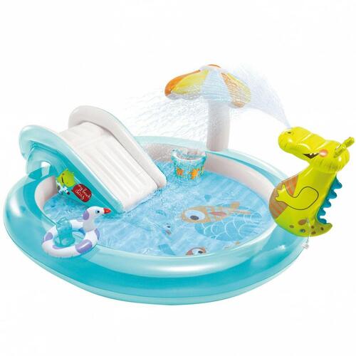 Oppustelig Pool til Børn Intex Gator Play Center 201 x 84 x 17 cm