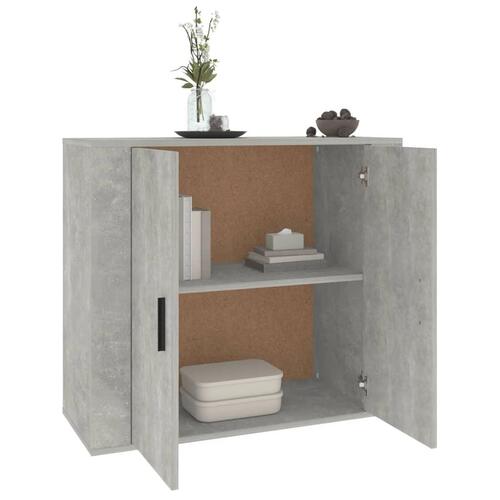 Skænk 80x33x70 cm konstrueret træ betongrå