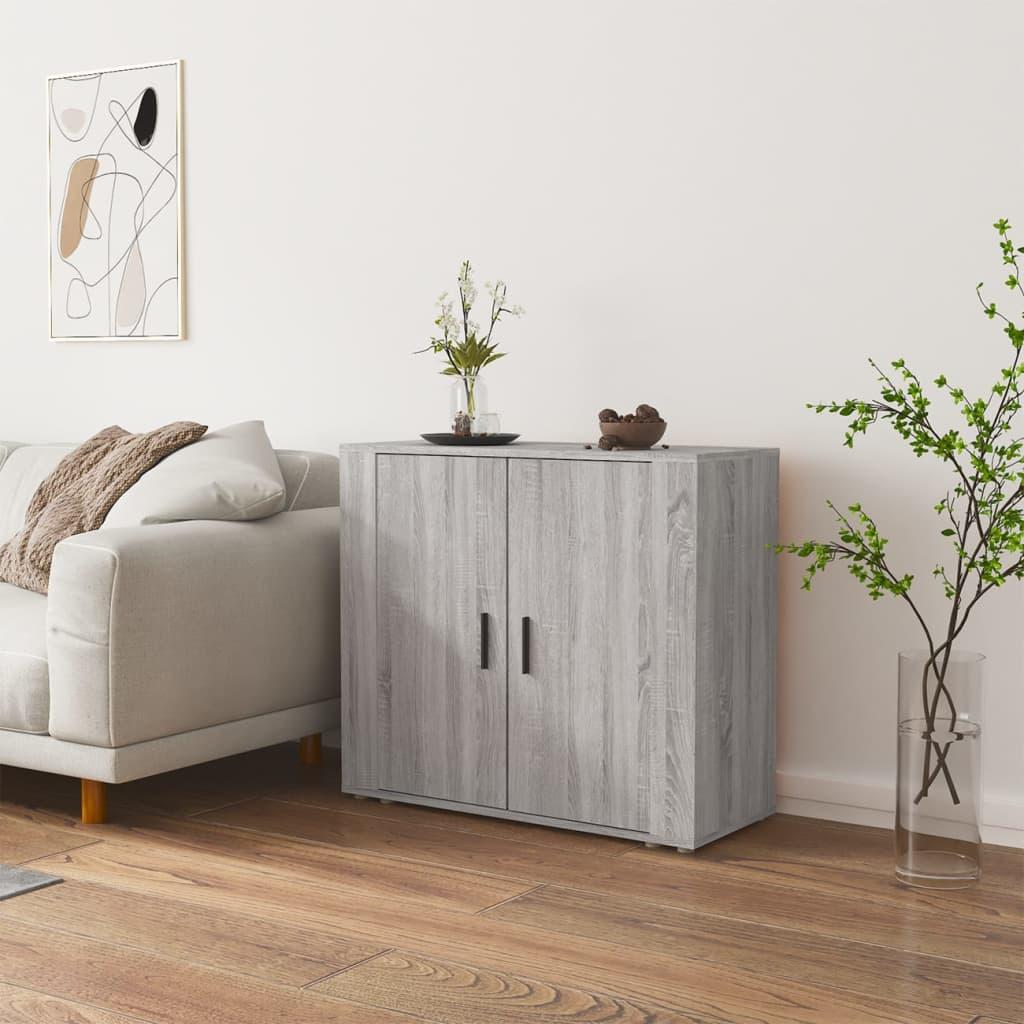 Skænk 80x33x70 cm konstrueret træ grå sonoma-eg