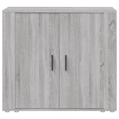 Skænk 80 x 33 x 70 cm i konstrueret træ - grå sonoma-eg