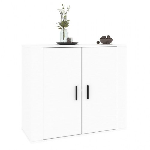 Skænk i konstrueret træ 80 x 33 x 70 cm - hvid