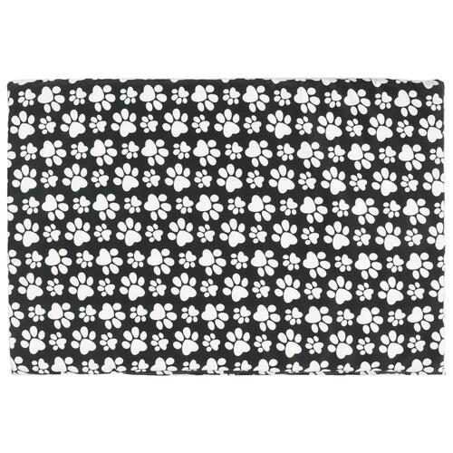 Hundeseng med hynde 110 x 75 x 15 cm grå naturpil fladt design