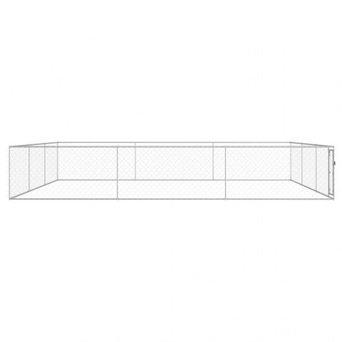 Udendørs hundeløbegård 6 × 6 × 1 m - galvaniseret stål