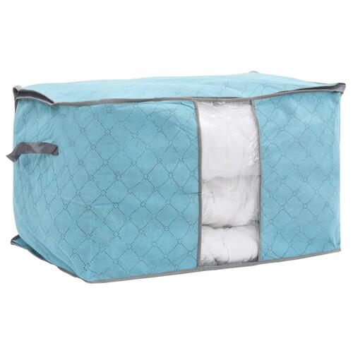 Sammenfoldelig opbevaringspose til dyne 60 x 42 x 36 cm blå