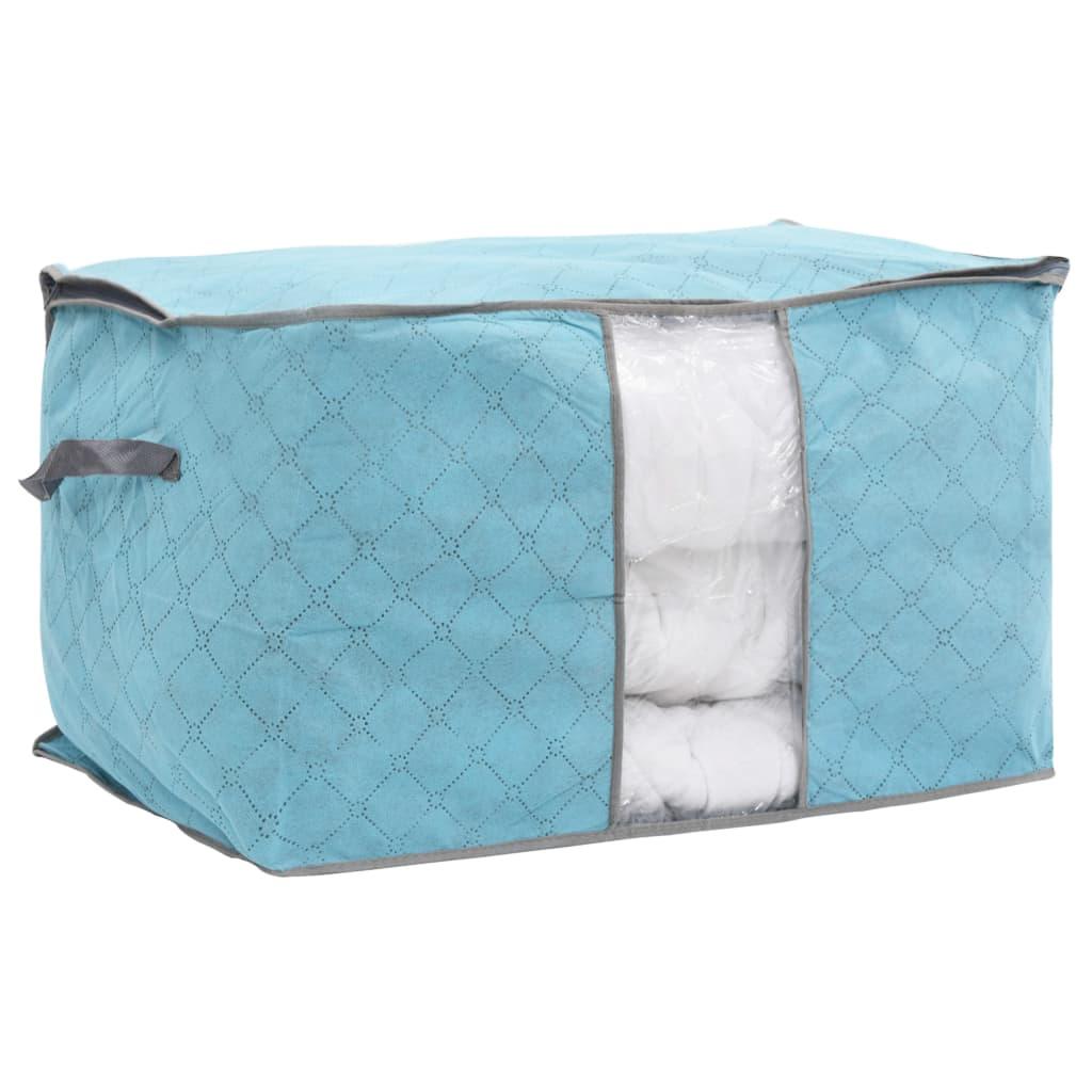 Sammenfoldelig opbevaringspose til dyne 60 x 42 x 36 cm blå