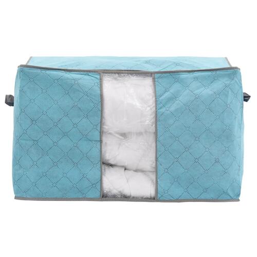 Sammenfoldelig opbevaringspose til dyne 60 x 42 x 36 cm blå