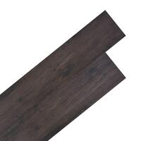 Ikke-selvklæbende gulvbrædder 5,26 m² 2 mm PVC trælook mørkegrå