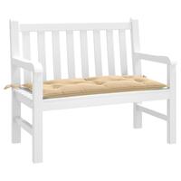 Hynde til havebænk 100x50x7 cm stof meleret beige