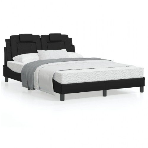 Sengeramme Viana 140 x 190 cm uden madras - sort
