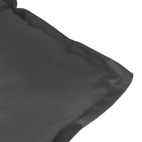 Hynde til havebænk 100x50x7 cm stof meleret antracitgrå