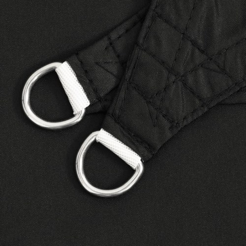 Solsejl trekant 2×2×2 m - 100 % polyester, sort