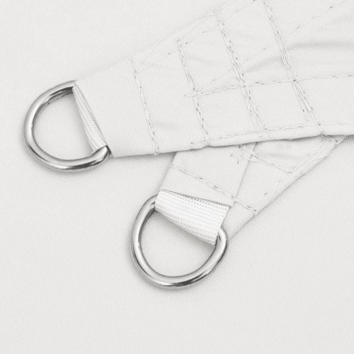 Solsejl trekant 7 × 5 × 5 m - hvid, polyester med PU-belægning