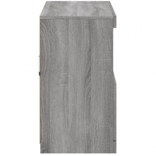 Skænk med LED-lys - 81 × 37 × 67 cm, grå sonoma-eg