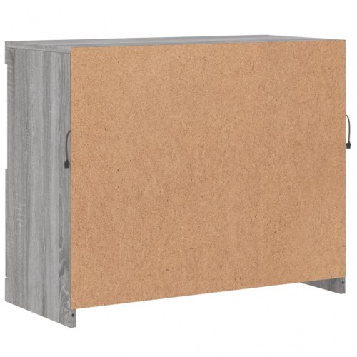 Skænk med LED-lys - 81 × 37 × 67 cm, grå sonoma-eg