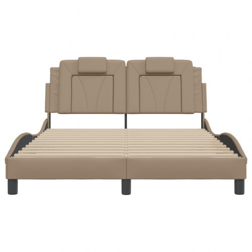 Sengeramme Viana med LED - cappuccino