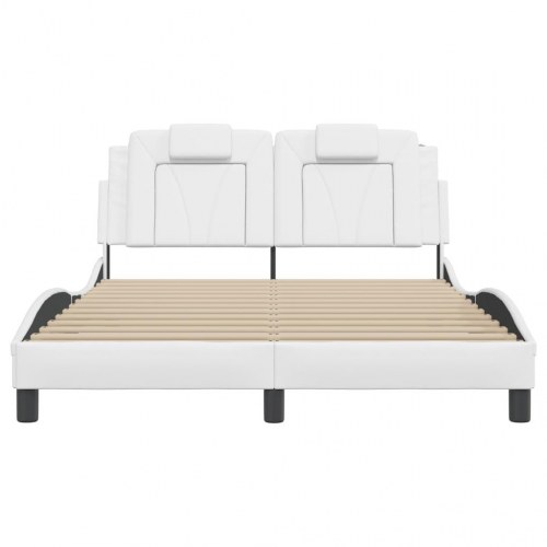 Sengeramme Viana 140 x 190 cm uden madras - hvid