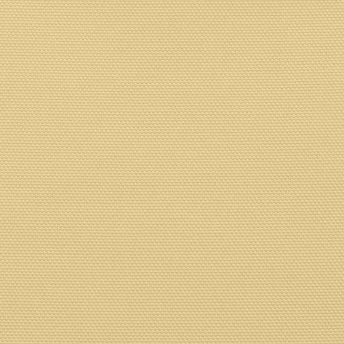 Trekantet solsejl 5×6×6 m i polyester - sandfarvet